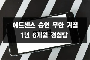 애드센스 승인 무한 거절